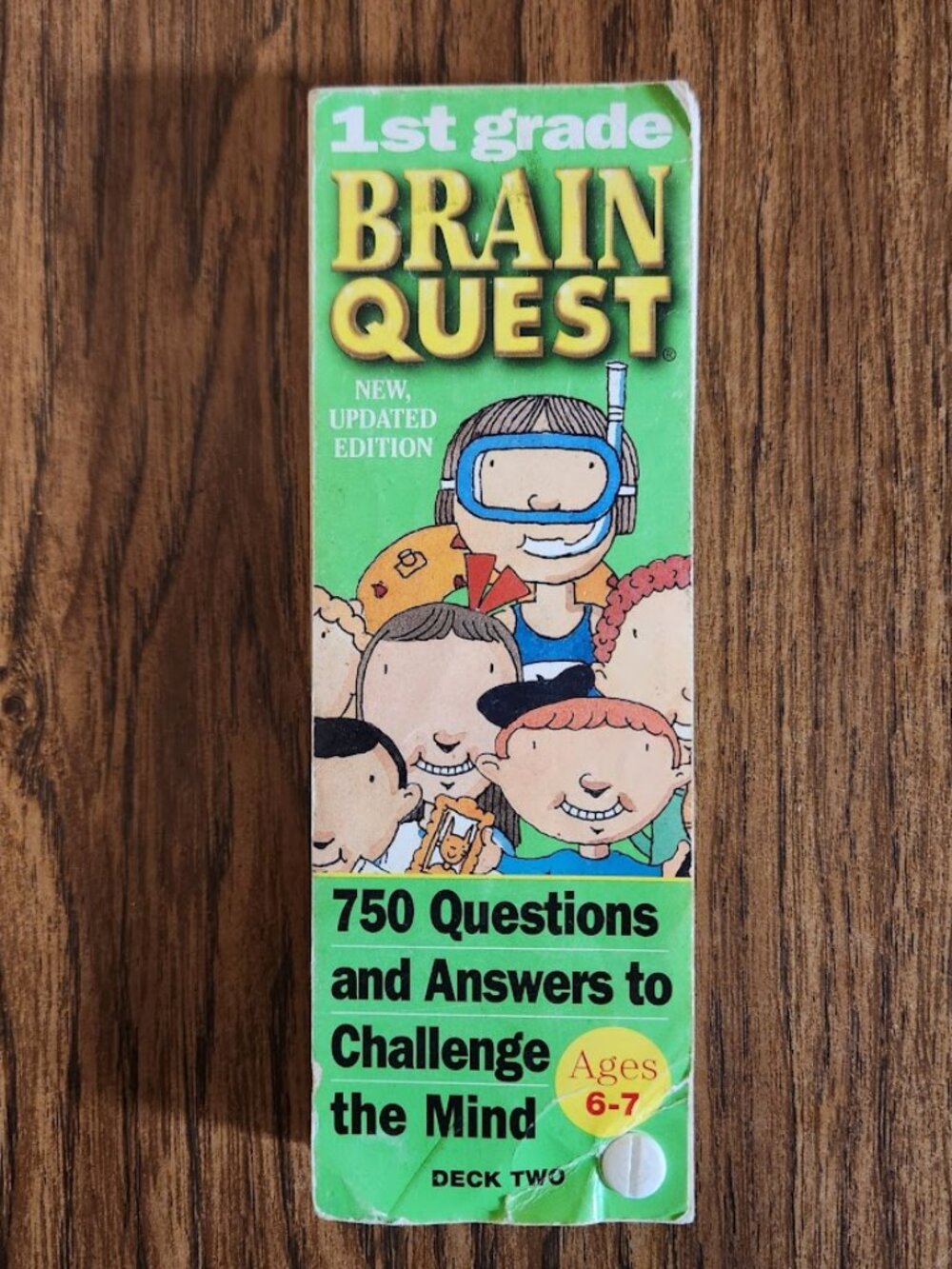 Brain Quest Ages 6-7 1st Grade Questions Trivia Cards Game Deck 2 School Supplie